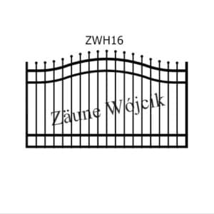 zaunmuster wellenform mit halbrahmen zaune aus polen zaune wójcik zwh16