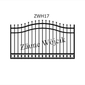 zaunmuster wellenform mit halbrahmen zaune aus polen zaune wójcik zwh17