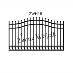 zaunmuster wellenform mit halbrahmen zaune aus polen zaune wójcik zwh18