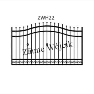 zaunmuster wellenform mit halbrahmen zaune aus polen zaune wójcik zwh22
