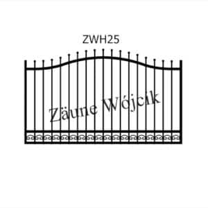 zaunmuster wellenform mit halbrahmen zaune aus polen zaune wójcik zwh25