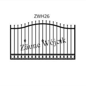 zaunmuster wellenform mit halbrahmen zaune aus polen zaune wójcik zwh26