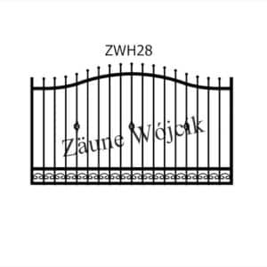 zaunmuster wellenform mit halbrahmen zaune aus polen zaune wójcik zwh28