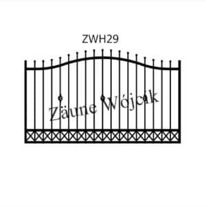 zaunmuster wellenform mit halbrahmen zaune aus polen zaune wójcik zwh29