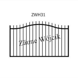 zaunmuster wellenform mit halbrahmen zaune aus polen zaune wójcik zwh31