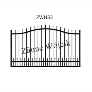 zaunmuster wellenform mit halbrahmen zaune aus polen zaune wójcik zwh33