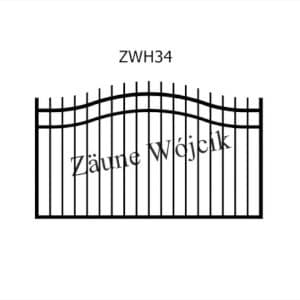 zaunmuster wellenform mit halbrahmen zaune aus polen zaune wójcik zwh34