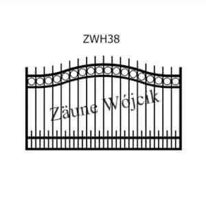 zaunmuster wellenform mit halbrahmen zaune aus polen zaune wójcik zwh38