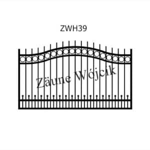 zaunmuster wellenform mit halbrahmen zaune aus polen zaune wójcik zwh39