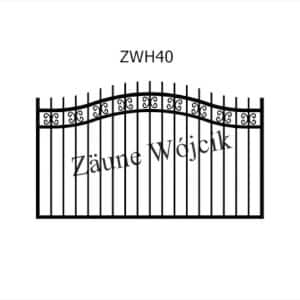 zaunmuster wellenform mit halbrahmen zaune aus polen zaune wójcik zwh40