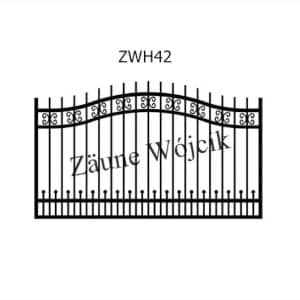 zaunmuster wellenform mit halbrahmen zaune aus polen zaune wójcik zwh42