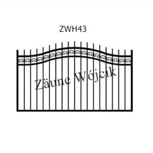 zaunmuster wellenform mit halbrahmen zaune aus polen zaune wójcik zwh43