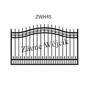 zaunmuster wellenform mit halbrahmen zaune aus polen zaune wójcik zwh45