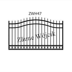 zaunmuster wellenform mit halbrahmen zaune aus polen zaune wójcik zwh47