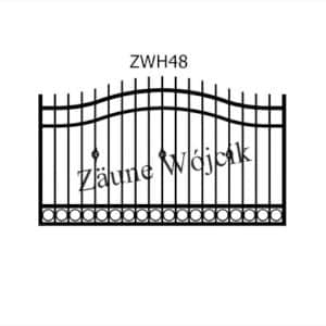 zaunmuster wellenform mit halbrahmen zaune aus polen zaune wójcik zwh48