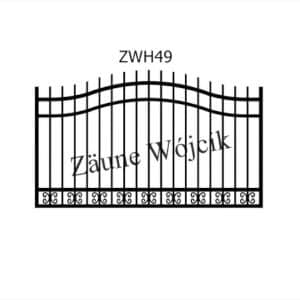 zaunmuster wellenform mit halbrahmen zaune aus polen zaune wójcik zwh49
