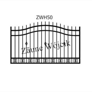 zaunmuster wellenform mit halbrahmen zaune aus polen zaune wójcik zwh50