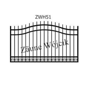 zaunmuster wellenform mit halbrahmen zaune aus polen zaune wójcik zwh51