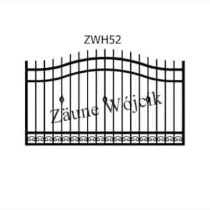 zaunmuster wellenform mit halbrahmen zaune aus polen zaune wójcik zwh52