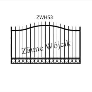 zaunmuster wellenform mit halbrahmen zaune aus polen zaune wójcik zwh53