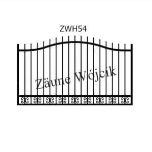 zaunmuster wellenform mit halbrahmen zaune aus polen zaune wójcik zwh54