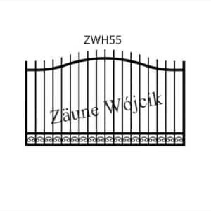 zaunmuster wellenform mit halbrahmen zaune aus polen zaune wójcik zwh55