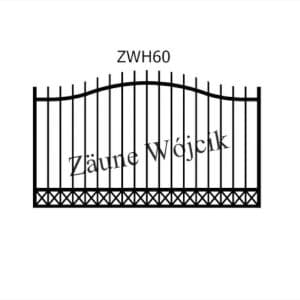 zaunmuster wellenform mit halbrahmen zaune aus polen zaune wójcik zwh60