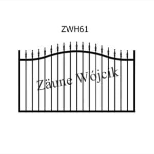 zaunmuster wellenform mit halbrahmen zaune aus polen zaune wójcik zwh61