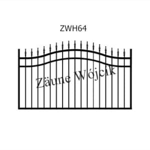 zaunmuster wellenform mit halbrahmen zaune aus polen zaune wójcik zwh64