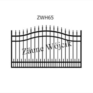 zaunmuster wellenform mit halbrahmen zaune aus polen zaune wójcik zwh65