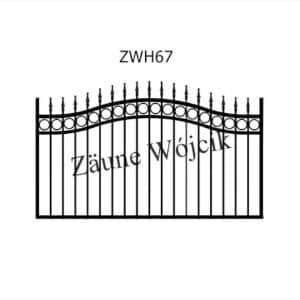 zaunmuster wellenform mit halbrahmen zaune aus polen zaune wójcik zwh67