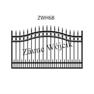 zaunmuster wellenform mit halbrahmen zaune aus polen zaune wójcik zwh68