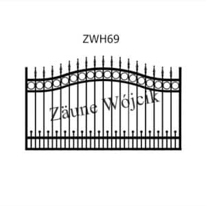 zaunmuster wellenform mit halbrahmen zaune aus polen zaune wójcik zwh69