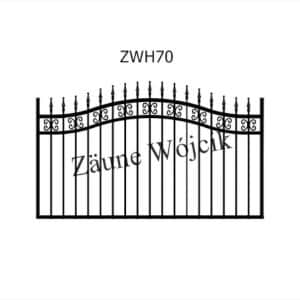 zaunmuster wellenform mit halbrahmen zaune aus polen zaune wójcik zwh70