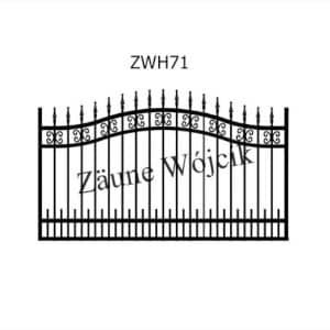 zaunmuster wellenform mit halbrahmen zaune aus polen zaune wójcik zwh71