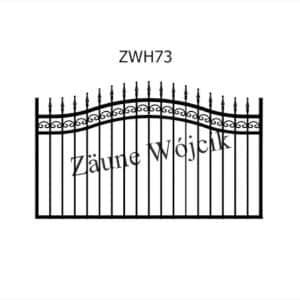 zaunmuster wellenform mit halbrahmen zaune aus polen zaune wójcik zwh73