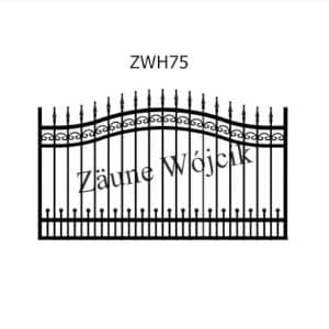 zaunmuster wellenform mit halbrahmen zaune aus polen zaune wójcik zwh75