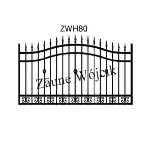 zaunmuster wellenform mit halbrahmen zaune aus polen zaune wójcik zwh80