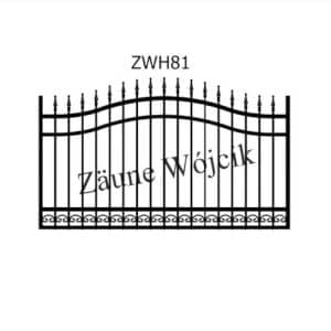 zaunmuster wellenform mit halbrahmen zaune aus polen zaune wójcik zwh81