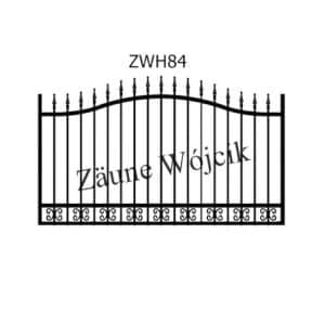 zaunmuster wellenform mit halbrahmen zaune aus polen zaune wójcik zwh84