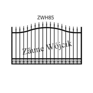 zaunmuster wellenform mit halbrahmen zaune aus polen zaune wójcik zwh85