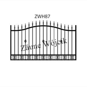 zaunmuster wellenform mit halbrahmen zaune aus polen zaune wójcik zwh87