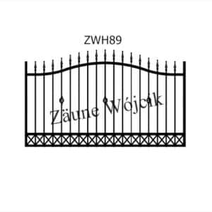 zaunmuster wellenform mit halbrahmen zaune aus polen zaune wójcik zwh89