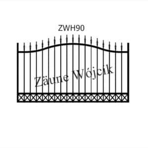 zaunmuster wellenform mit halbrahmen zaune aus polen zaune wójcik zwh90