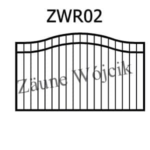 zaunmuster wellenform mit rahmen zaune aus polen zaune wójcik zwr02