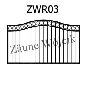 zaunmuster wellenform mit rahmen zaune aus polen zaune wójcik zwr03