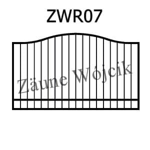 zaunmuster wellenform mit rahmen zaune aus polen zaune wójcik zwr07