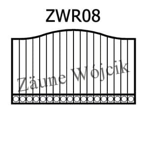 zaunmuster wellenform mit rahmen zaune aus polen zaune wójcik zwr08