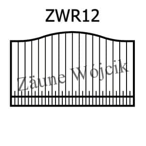 zaunmuster wellenform mit rahmen zaune aus polen zaune wójcik zwr12