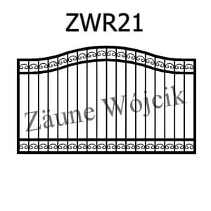 zaunmuster wellenform mit rahmen zaune aus polen zaune wójcik zwr21